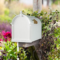 Whitehall White Deluxe Mailbox | BirdHousesAndBaths.com