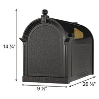 Whitehall Black Deluxe Mailbox