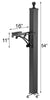 Whitehall Black Deluxe Mailbox Post and Brackets