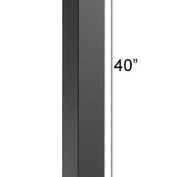 Whitehall Black Standard Mailbox Post