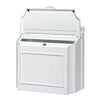 Whitehall White Locking Wall Mounted Mailbox