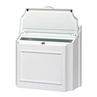 Whitehall White Locking Wall Mounted Mailbox