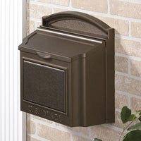 Whitehall French Bronze Locking Wall Mounted Mailbox