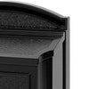 Whitehall Black Locking Wall Mounted Mailbox