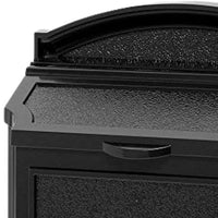 Whitehall Black Locking Wall Mounted Mailbox
