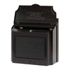 Whitehall Black Locking Wall Mounted Mailbox