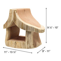 Rustic Cedar Well Shaped Bird Feeder - BirdHousesAndBaths.com