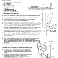 Whitehall Black Deluxe Mailbox Post and Brackets