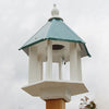 Azalea Bird Feeder with Verdigris Roof - BirdHousesAndBaths.com