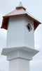 Sycamore Bird House with Hammered Copper Colored Roof - BirdHousesAndBaths.com
