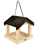 Wooden Fly Through Hanging Platform Feeder - BirdHousesAndBaths.com