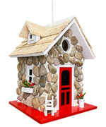 Guest Cottage Stone Bird House - BirdHousesAndBaths.com