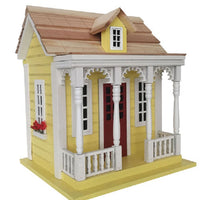 Bristol Cottage Bird House, Yellow - BirdHousesAndBaths.com