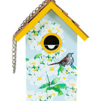 Alabama Camellia Cottage Bird House - BirdHousesAndBaths.com