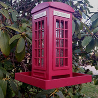 Telephone Booth Bird Feeder - BirdHousesAndBaths.com