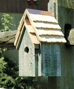 Bluebird Manor Bird House, Grey - BirdHousesAndBaths.com