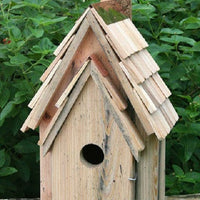 Bluebird Manor Bird House, Natural - BirdHousesAndBaths.com