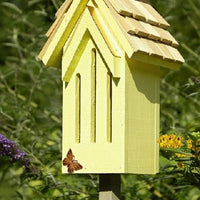Butterfly House and Pole - BirdHousesAndBaths.com