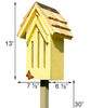 Butterfly House and Pole - BirdHousesAndBaths.com