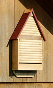 Bat Lodge, Double Cavity, 48 bats, Redwood Roof - BirdHousesAndBaths.com