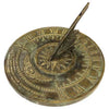 Colonial Polished Brass Sundial, 8.5" dia. - BirdHousesAndBaths.com