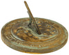 Moon & Stars Cast Brass Sundial, Verdigris, 8.625" dia. - BirdHousesAndBaths.com