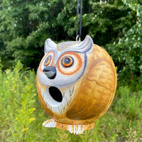 Gord-O Owl Bird House - BirdHousesAndBaths.com