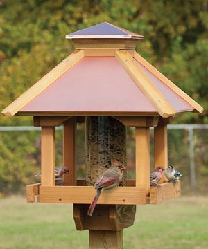Large Coppertop Gazebo Bird Feeder - BirdHousesAndBaths.com