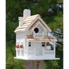Backyard Cottage Bird House, White - BirdHousesAndBaths.com