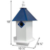 Bluebird Hexagonal Bird House with Cobalt Blue Roof - BirdHousesAndBaths.com
