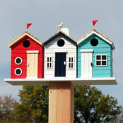Brighton Beach Huts Bird House - BirdHousesAndBaths.com
