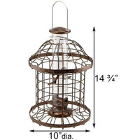 Caged Wild Bird Feeder - BirdHousesAndBaths.com