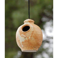 Ceramic Small Bird Feeder, Butternut - BirdHousesAndBaths.com