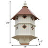 Chateau Bird House with Hammered Copper Colored Metal Roof - BirdHousesAndBaths.com