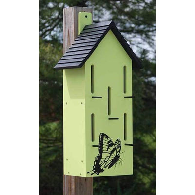 Classic Butterfly House with Perches, Green - BirdHousesAndBaths.com