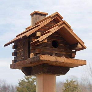 Conestoga Log Cabin Bird House - BirdHousesAndBaths.com
