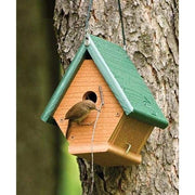 Going Green Hanging Wren House - BirdHousesAndBaths.com