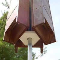 Hexagonal Bat House Pole Adapter - BirdHousesAndBaths.com