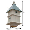 Holly Bird House with Verdigris Roof - BirdHousesAndBaths.com