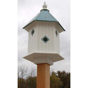 Magnolia Bird House with Verdigris Roof - BirdHousesAndBaths.com