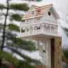 Novelty Cottage Bird House with Bracket - BirdHousesAndBaths.com