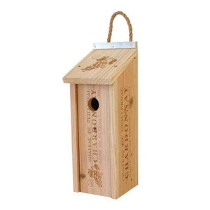 Novelty Wine Crate Cedar Bluebird House - BirdHousesAndBaths.com