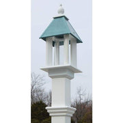 Pavilion Bird Feeder with Verdigris Roof - BirdHousesAndBaths.com