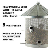 Rustic Farmhouse Mesh Silo Bird Feeder - BirdHousesAndBaths.com