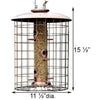 Squirrel-Resistant Brushed Copper Seed Tube Bird Feeder - BirdHousesAndBaths.com