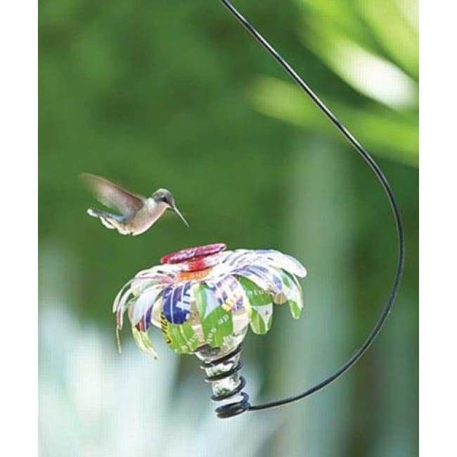 Sugar Shack Hummingbird Feeder with Hook, Clear - BirdHousesAndBaths.com