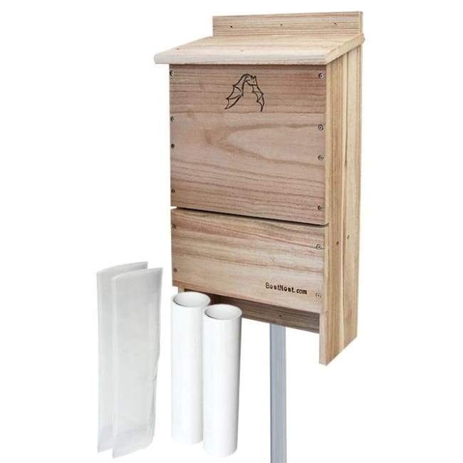 Bat House with Two Exclusion Tubes, Triple Celled, 250 Bats