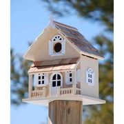 Victorian Cottage Bird House, Butternut - BirdHousesAndBaths.com